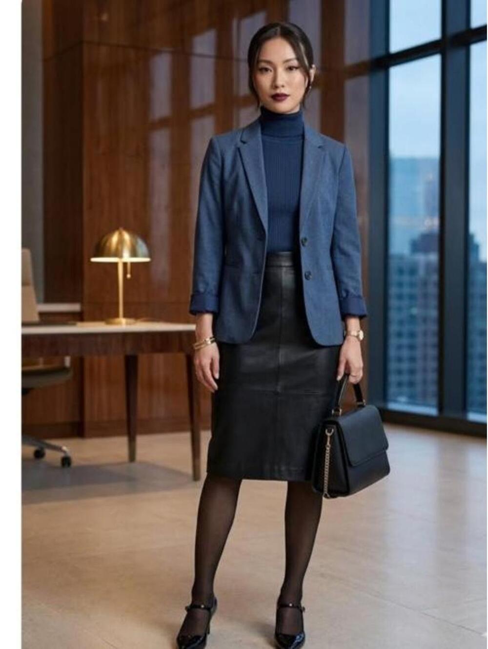 Banana Republic Women's Navy and Blue Jacket